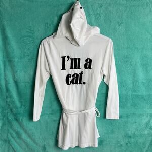 Cat Lovers I'm A Cat Womens Hooded Robe Small Forever 21